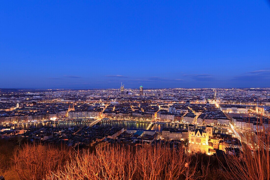 France, Rhone, Lyon, 5th district, Old Lyon district, Saint Jean cathedral, historical site classified World Heritage by UNESCO, since the place of Fourvière