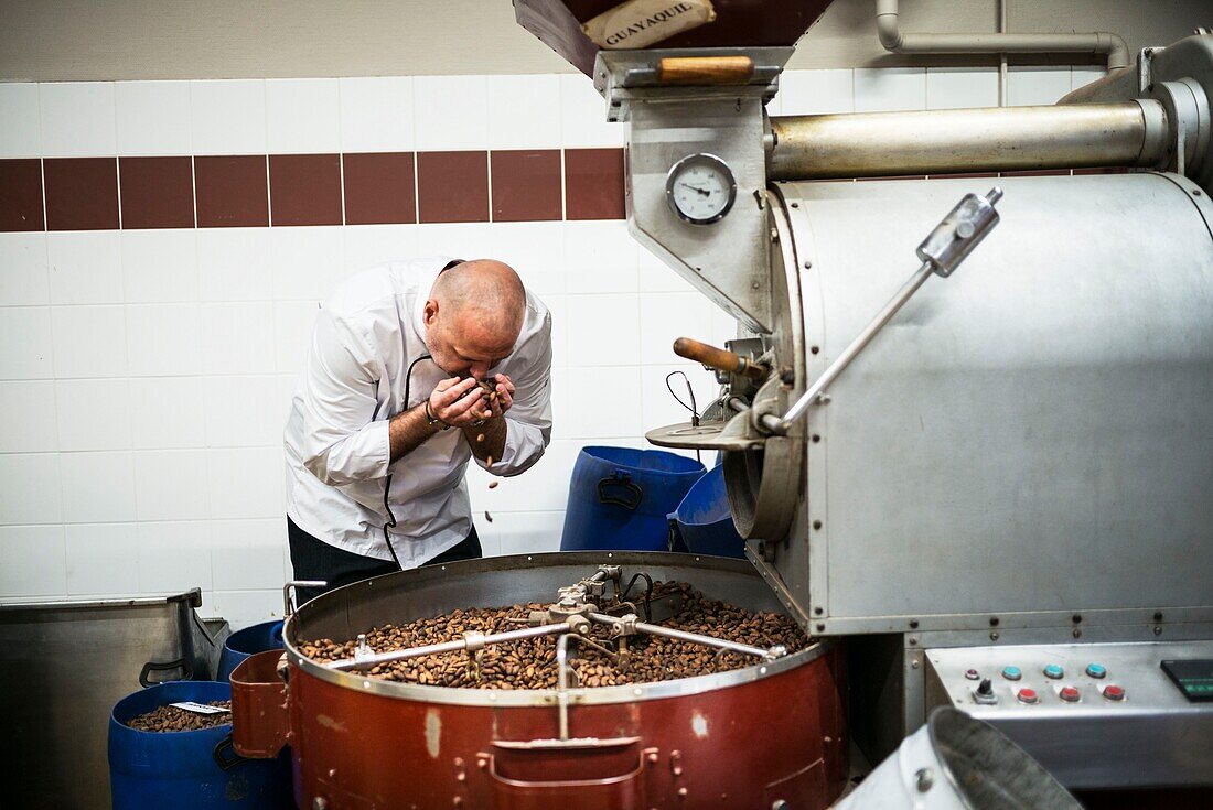 Frankreich, Rhône, Lyon, Chocolaterie Bernachon, Philippe Bernachon