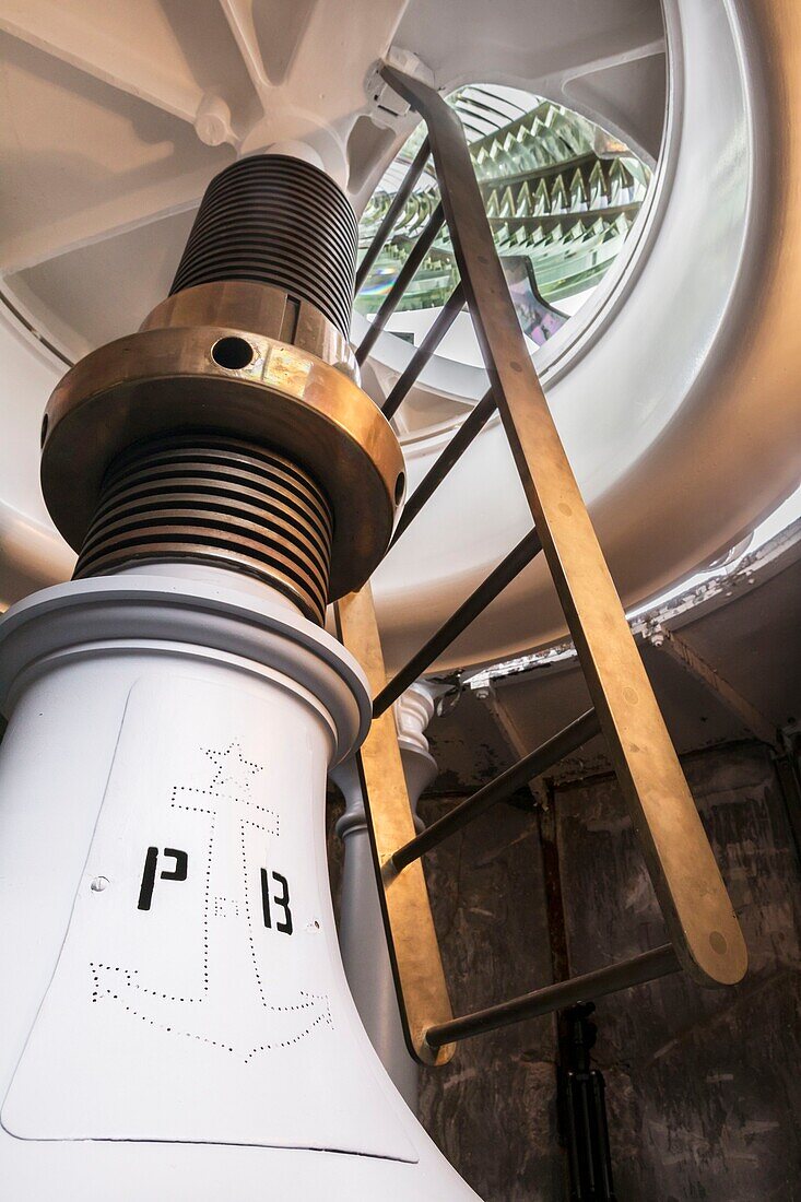 France, Pyrenees Atlantiques, Biarritz, Saint Martin Cape, Inside the heart of the Biarrtiz lighthouse listed as Historical Monument