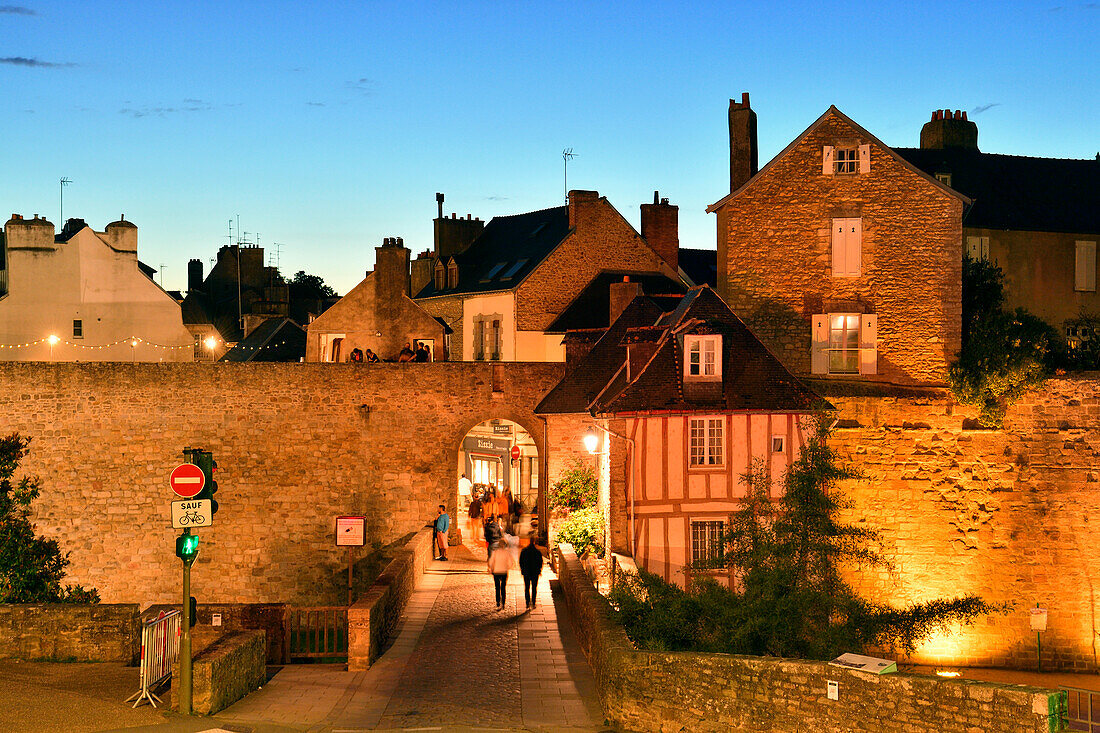 France, Morbihan, Gulf of Morbihan, ramparts and Poterne gate