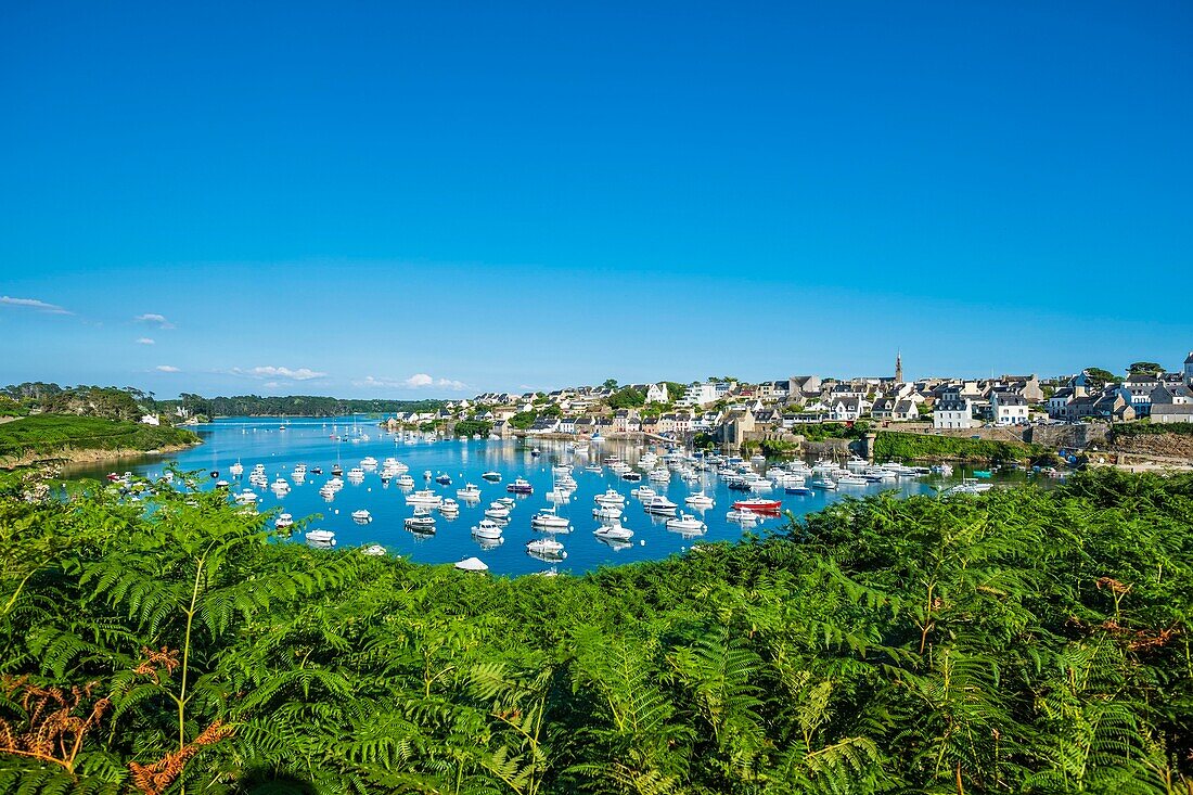 Frankreich, Finistere, Le Conquet, Fischereihafen im Meeresnaturpark von Iroise