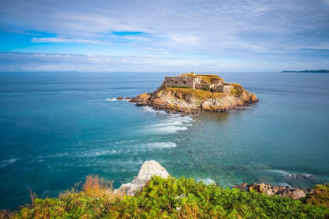 Frankreich, Finistere, Le Conquet, Halbinsel Kermorvan, Festung der Insel Kermorvan