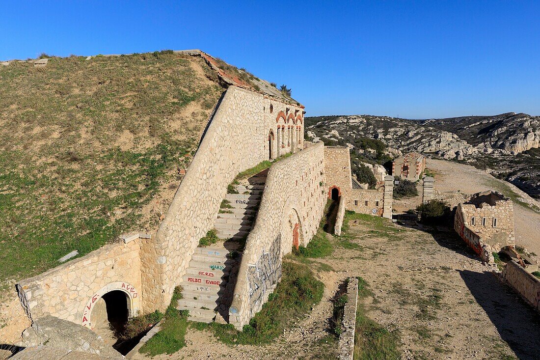 Frankreich, Bouches du Rhone, Blaue Küste, Le Rove, Fort Niolon (neunzehnte)