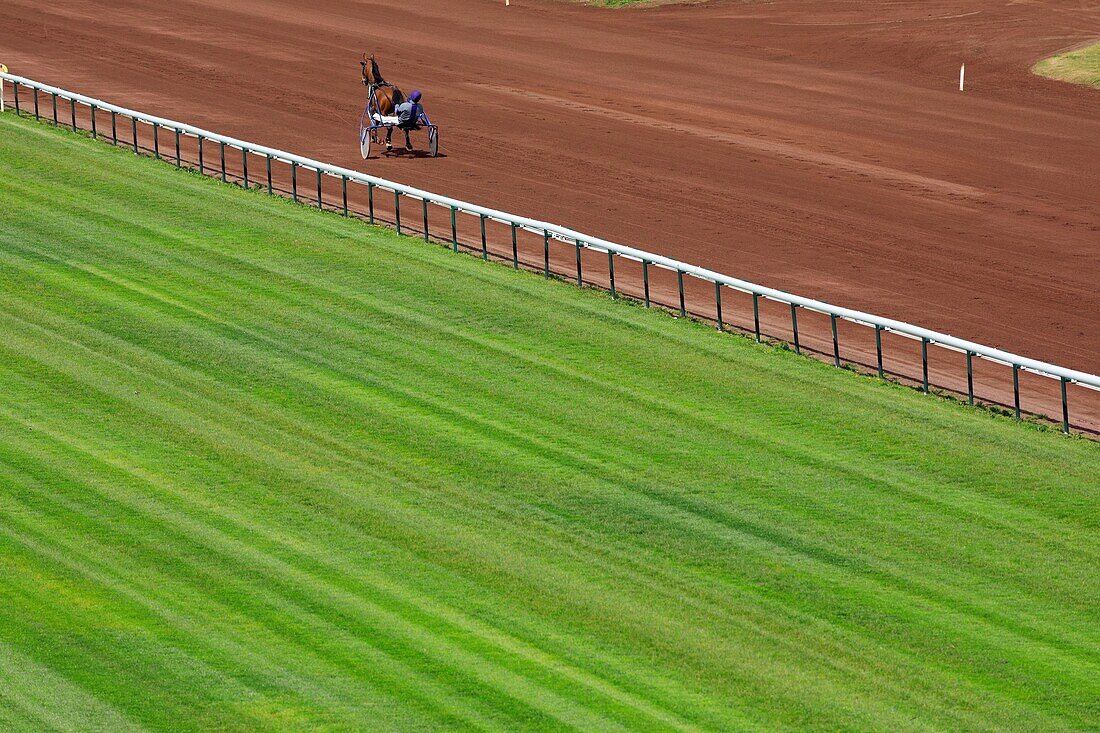 France, Bouches du Rhone, Marseille, 8th arrondissement, Bonneveine district, Borély racetrack, trotting race