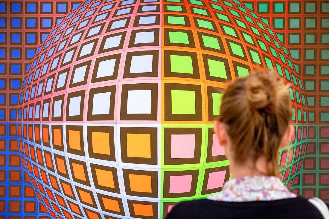 France, Bouches du Rhone, Aix en Provence, Vasarely fondation