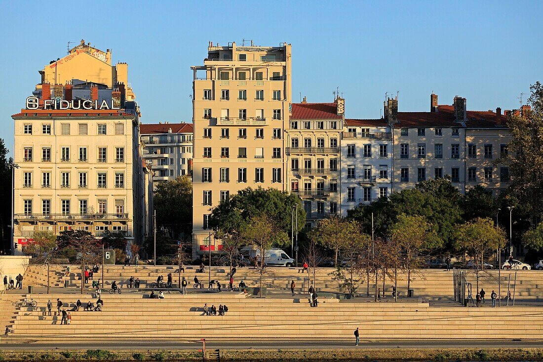 France, Rhone, Lyon, 7th district, La Guillotière district, Claude Bernard quay, historical site classified as World Heritage by UNESCO