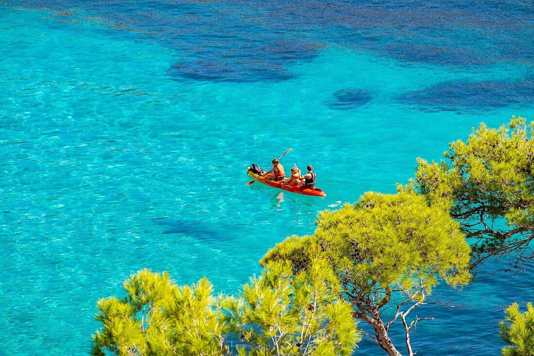 France, Bouches du Rhone, Marseille, Calanque of Sormiou, Calanques National Park