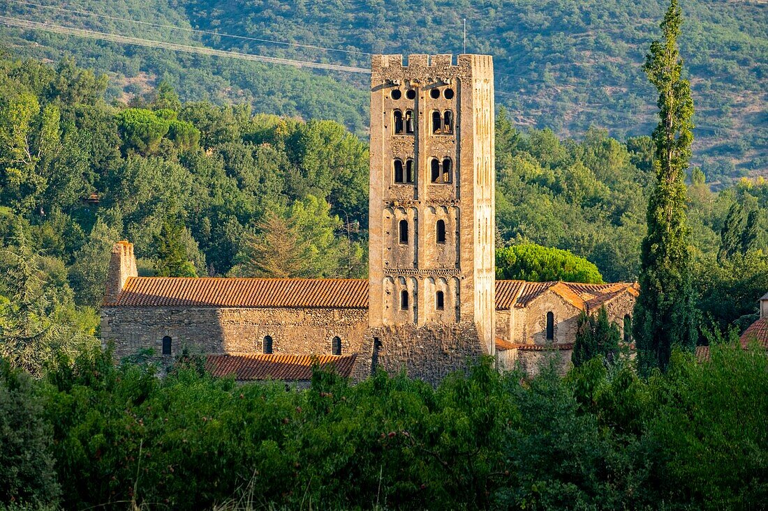 Frankreich, Pyrenees Orientales, Codalet, Abtei von Saint Michel de Cuxa, Regionaler Naturpark der katalanischen Pyrenäen