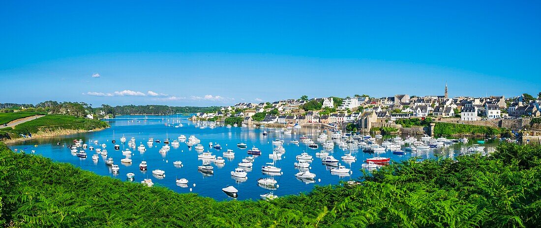 Frankreich, Finistere, Le Conquet, Fischereihafen im Meeresnaturpark Iroise