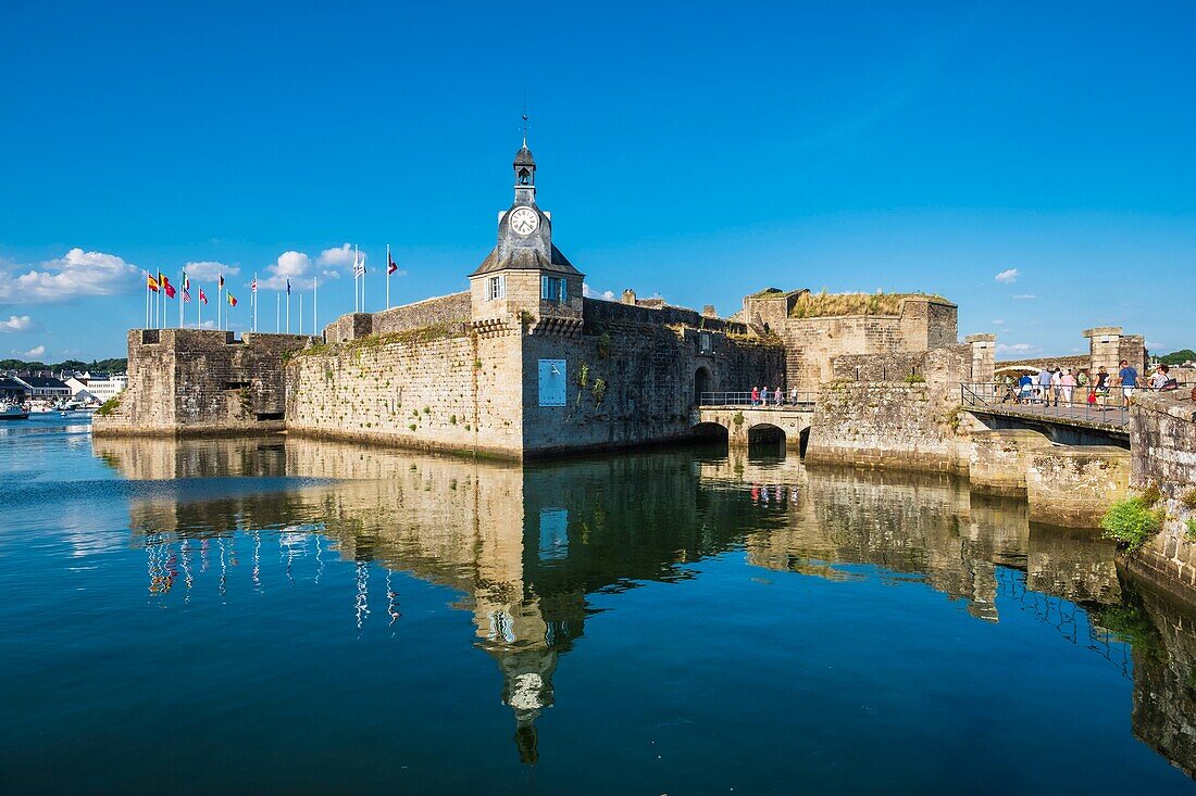 Frankreich, Finistere, Concarneau, Festungsstadt, erbaut im 15. und 16. Jahrhundert, verändert von Vauban im 17.