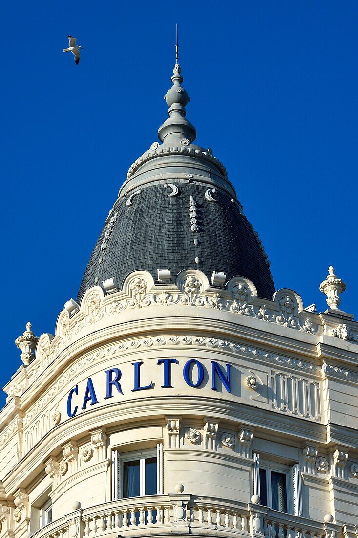 Frankreich, Alpes Maritimes, Cannes, der Carlton-Palast auf dem Boulevard de la Croisette