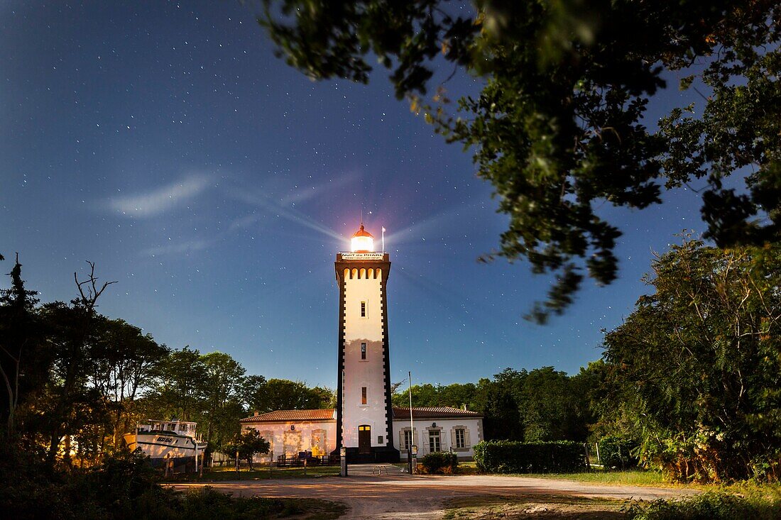 Frankreich, Gironde, Le Verdon sur Mer, Kap Grave, Der Grave-Leuchtturm, denkmalgeschützt