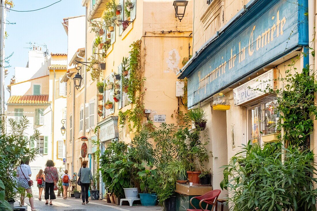 France, Bouches du Rhone, Marseille, the Panier district, rue du Panier