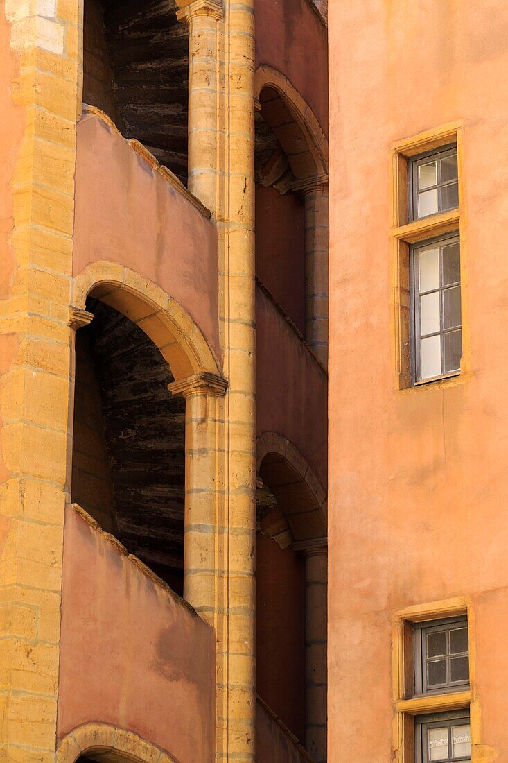 France, Rhone, Lyon, 5th district, Old Lyon district, historic site classified as World Heritage by UNESCO, Place Neuve Saint Jean