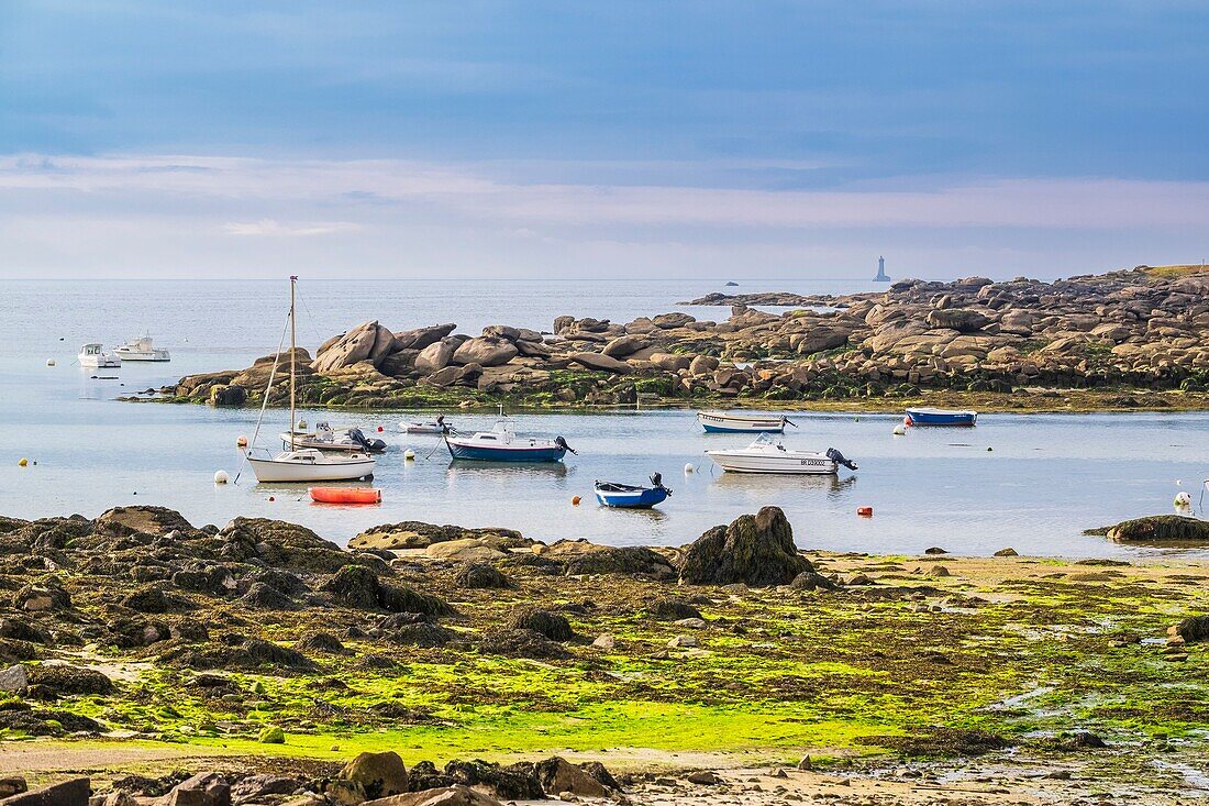 Frankreich, Finistere, Iroise Meer, Porspoder, Umgebung der Insel Melon