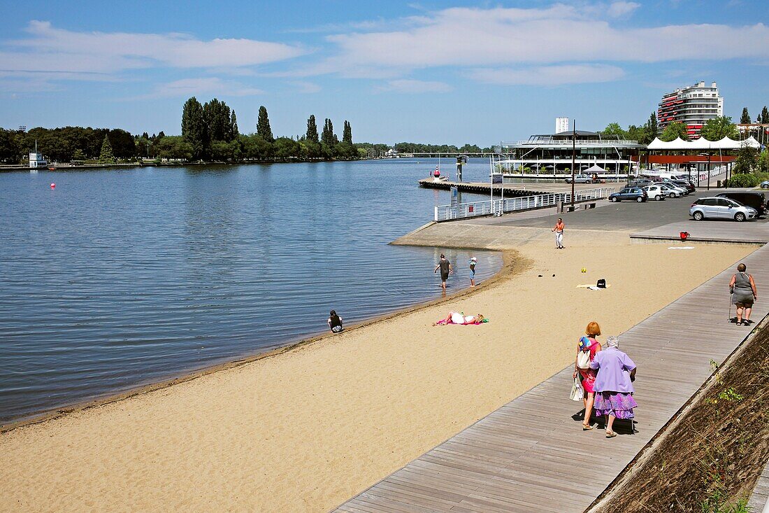 France, Allier, Vichy, listed as World Heritage by UNESCO, Célestins beach