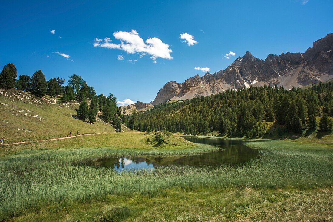 France, Hautes Alpes, Queyras natural regional parc, Ceillac, Miror lake