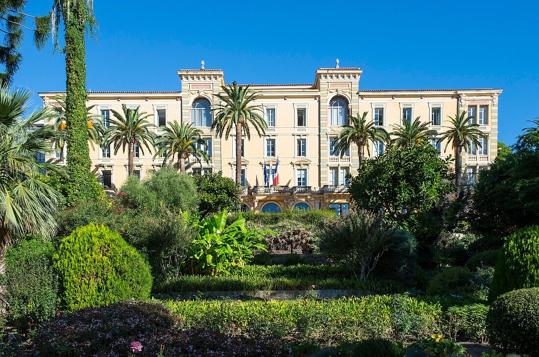 France, Corse du Sud, Ajaccio, on the course Grandval, the former large hotel is home to the community of Corsica