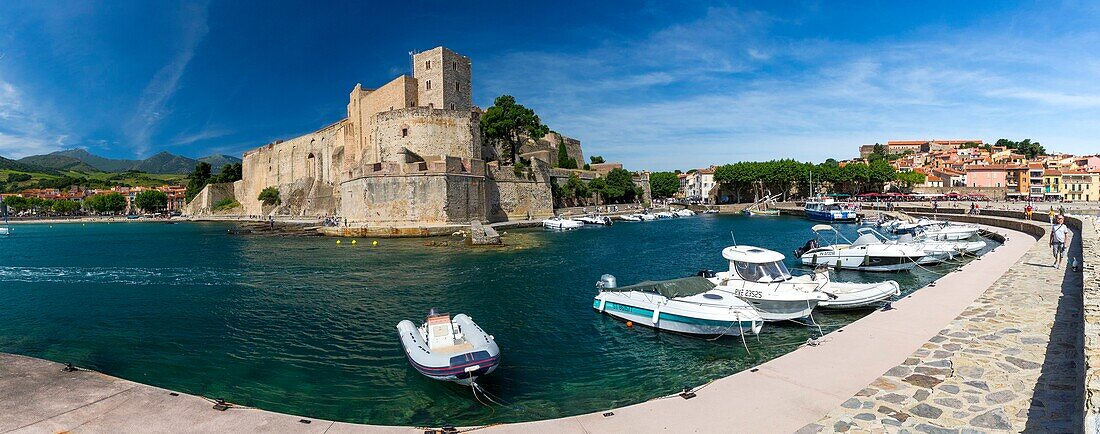 Frankreich, Östliche Pyrenäen, Collioure, Königliches Schloss