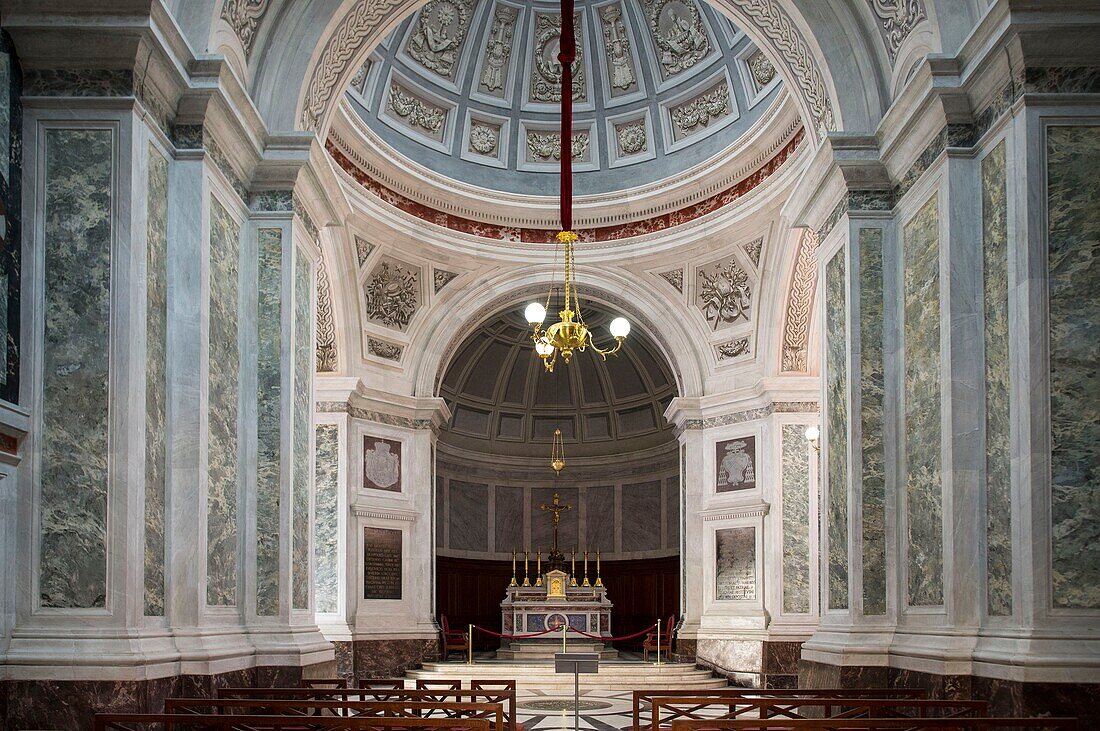 France, Corse du Sud, Ajaccio, in the palace Fesch museum of fine arts, the palatal or imperial chapel