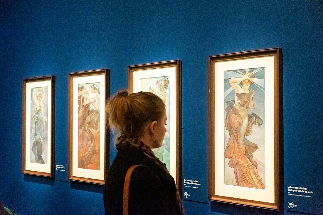 Frankreich, Paris, Luxembourg Museum, Mucha-Ausstellung