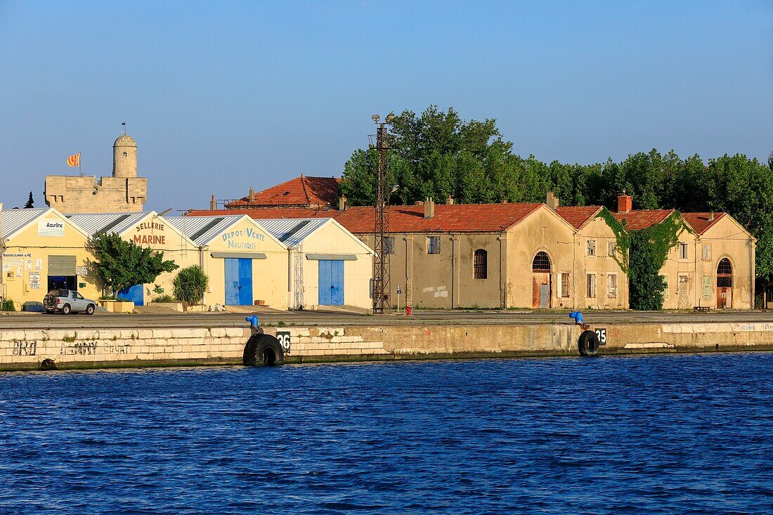 France, Bouches du Rhone, Port Saint Louis du Rhone, quai Reybert