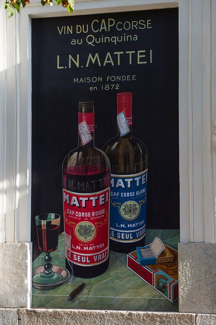 France, Haute Corse, Bastia, boulevard du General de Gaulle, the ancestral shop of Mattei creator of Corsican specialties.