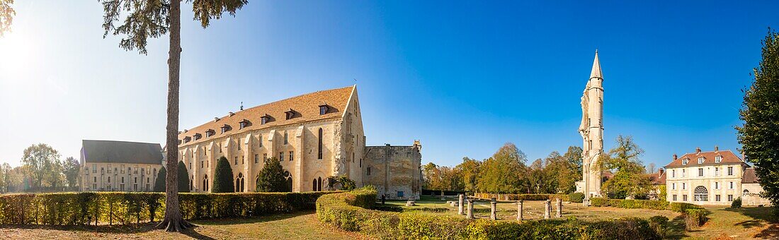 France, Val d'Oise, Asnieres sur Oise, the Cistercian abbey of Royaumont