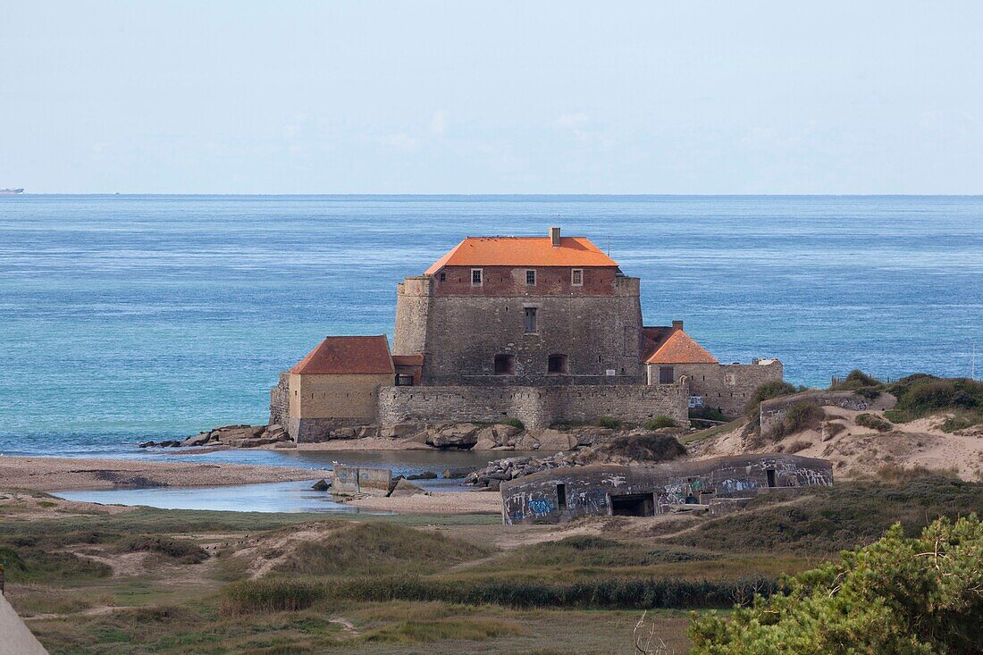 Frankreich, Pas de Calais, Ambleteuse, Fort Mahon, von Vauban entworfene Festung