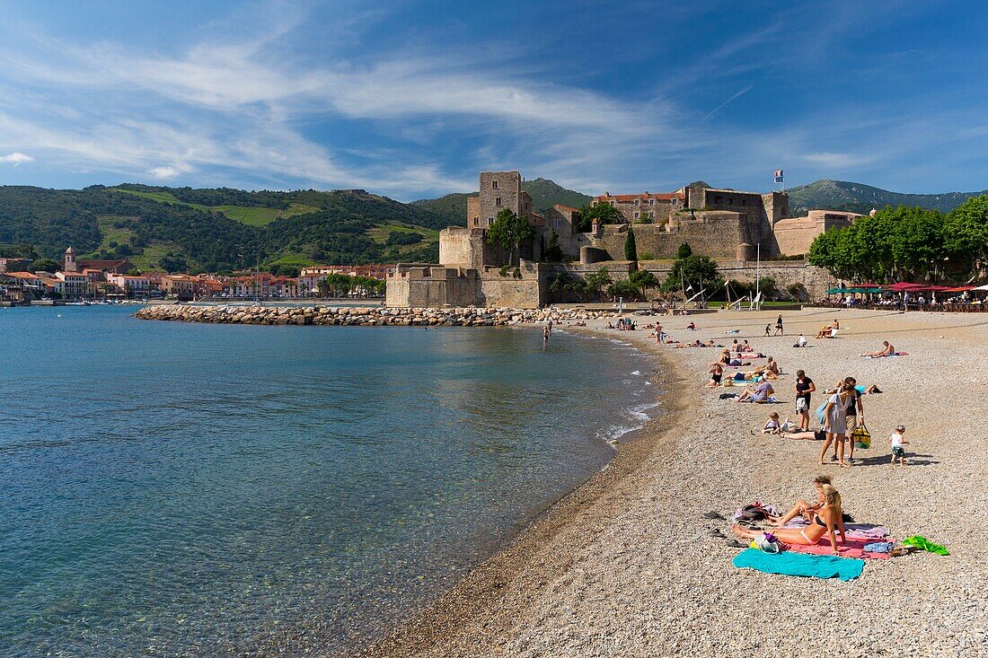 Frankreich, Östliche Pyrenäen, Collioure, Königliches Schloss