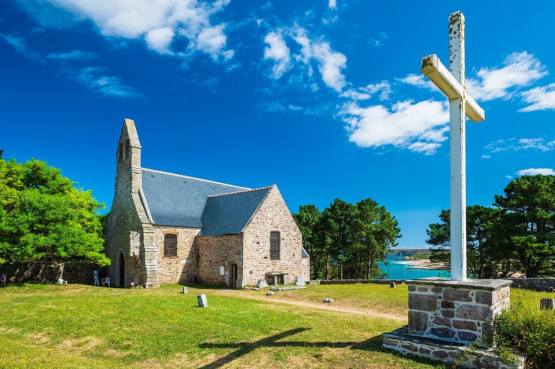 France, Cotes d'Armor, Frehel, former Pleherel church, or Vieux-Bourg church