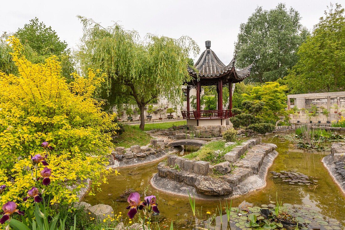 France, Yvelines, Saint Remy l'Honore, Yili garden, first chinese garden in France