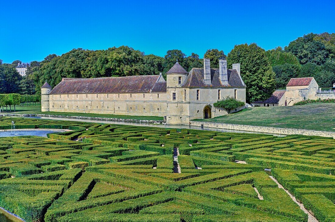 Frankreich, Val d'Oise, Chaussy, französischer Regionalpark Vexin, Landgut Villarceaux, das Herrenhaus von Ninon der Lenclos