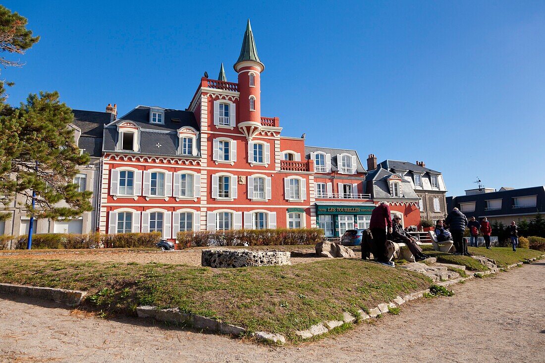 Frankreich, Somme, Baie de Somme, Le Crotoy, Hotel Les Tourelles in der ehemaligen Residenz der Familie Guerlain