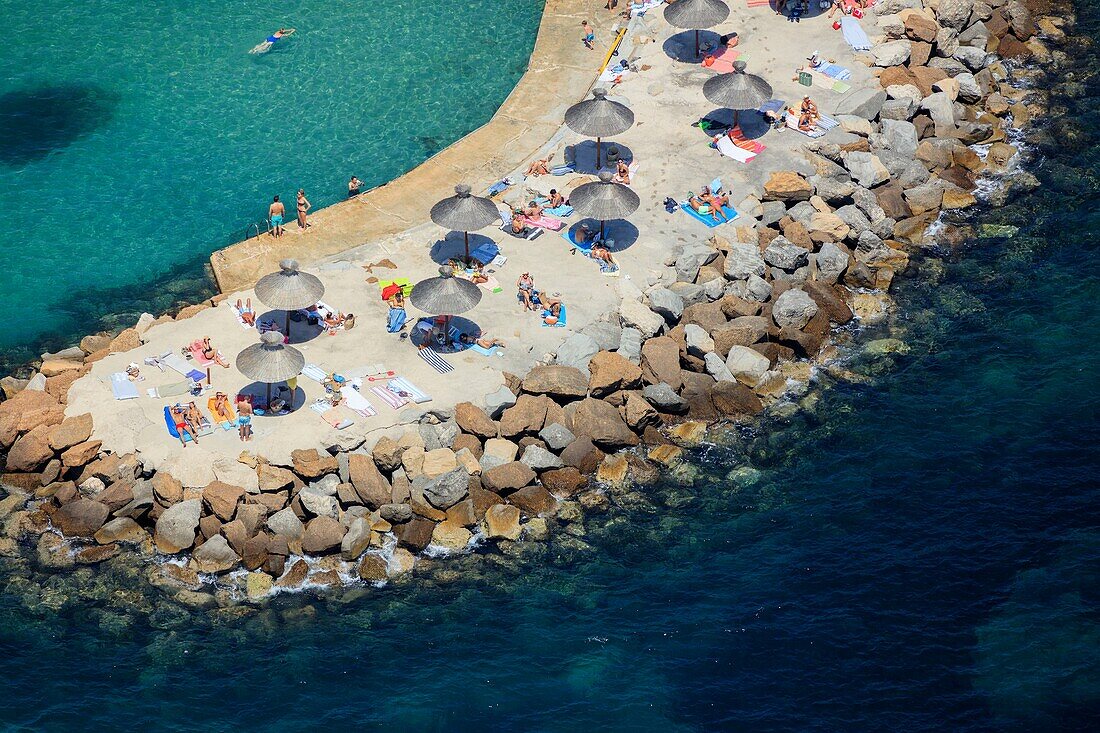 Frankreich, Bouches du Rhone, La Ciotat, Cap des Moulins (Luftaufnahme)