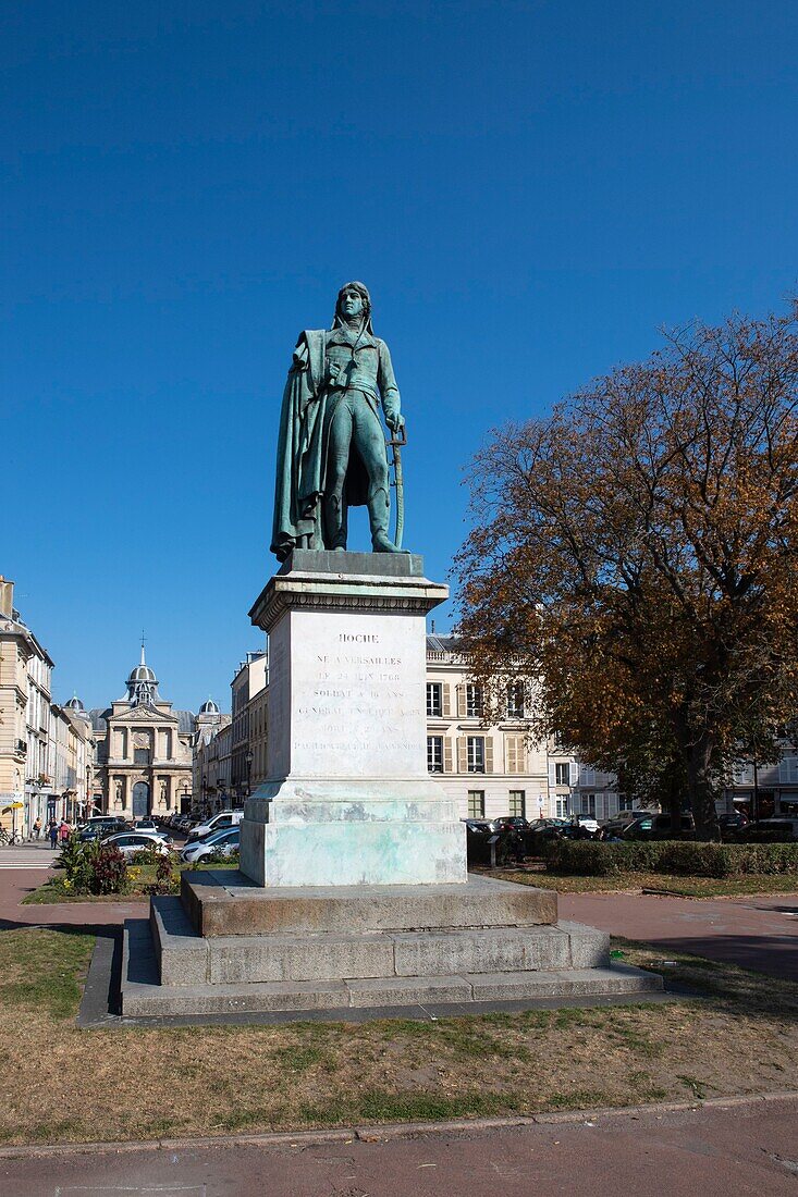 Frankreich, Yvelines, Versailles, place Hoche, General Hoche Statue