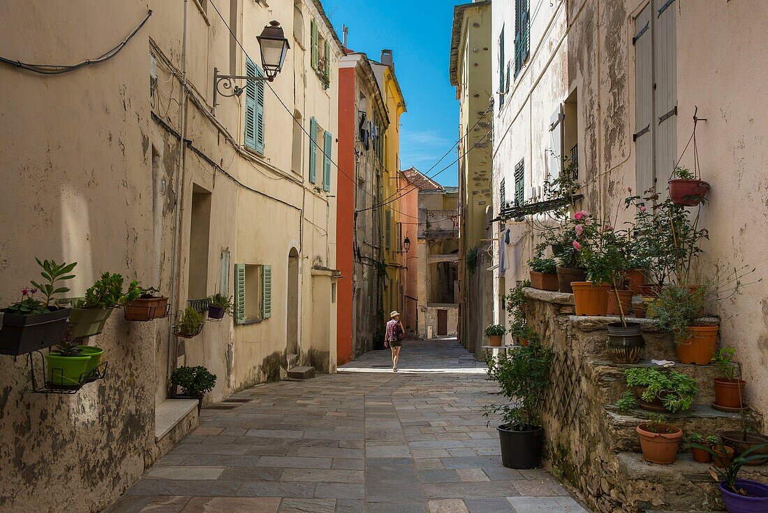 Frankreich, Haute Corse, Bastia, in der Zitadelle, Straße Turquines