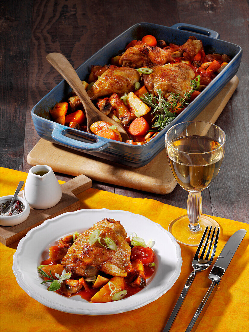 Oven chicken, savoury dishes from the oven, enjoy at a great price