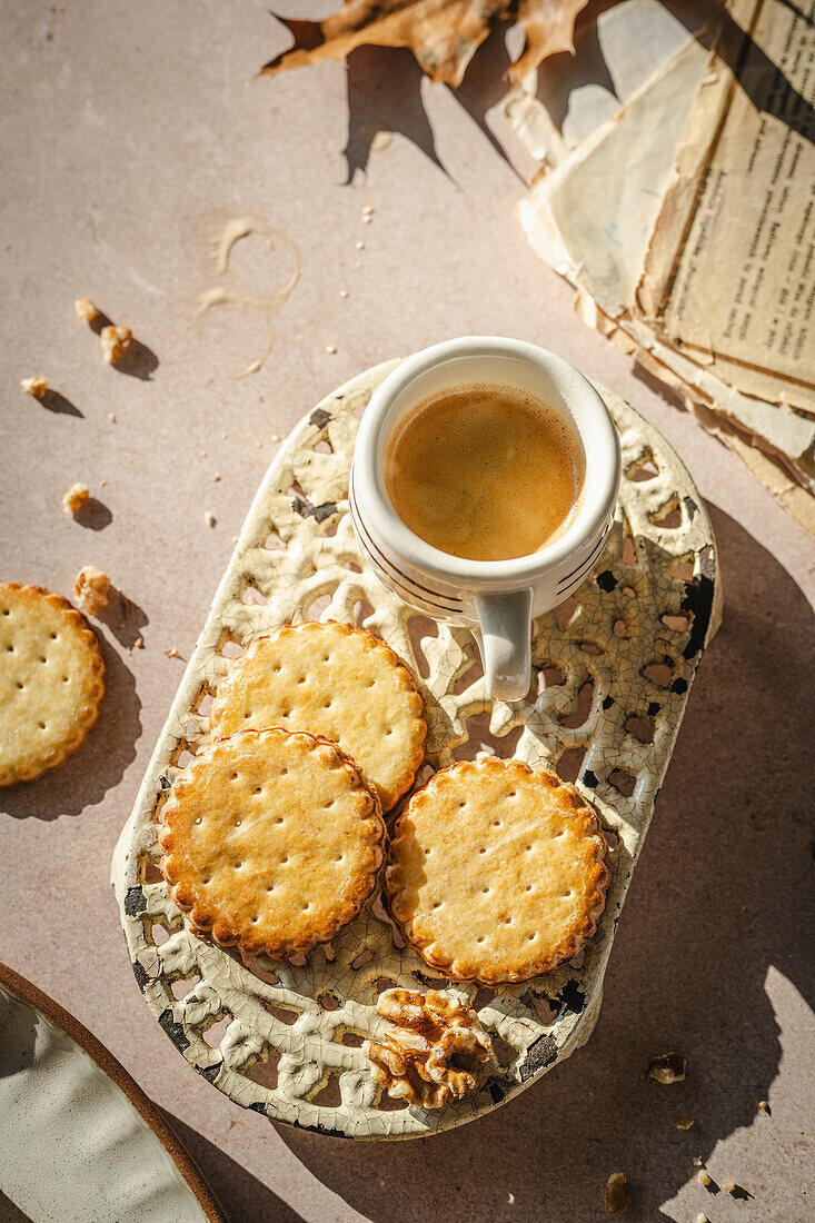 Shortbread with coffee
