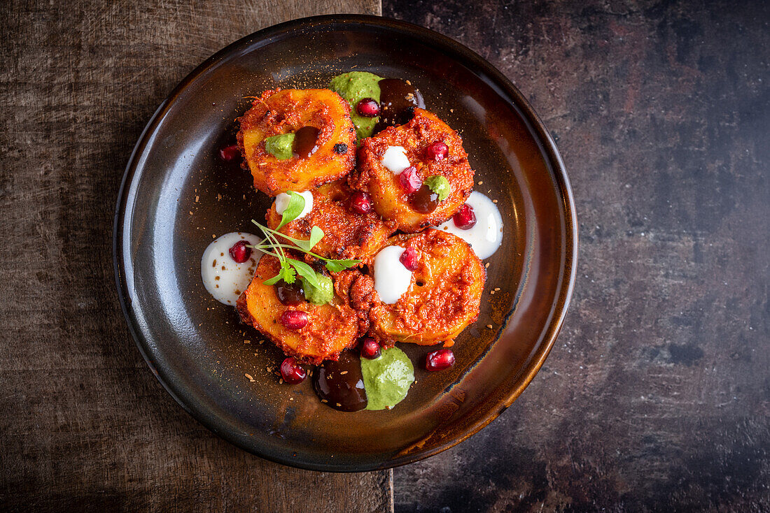 Shakarkand ki chaat, Indian side dish made from sweet potatoes