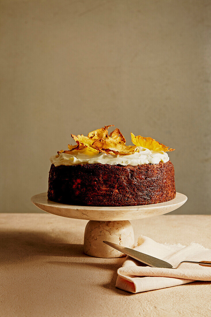 Carrot and pineapple cake