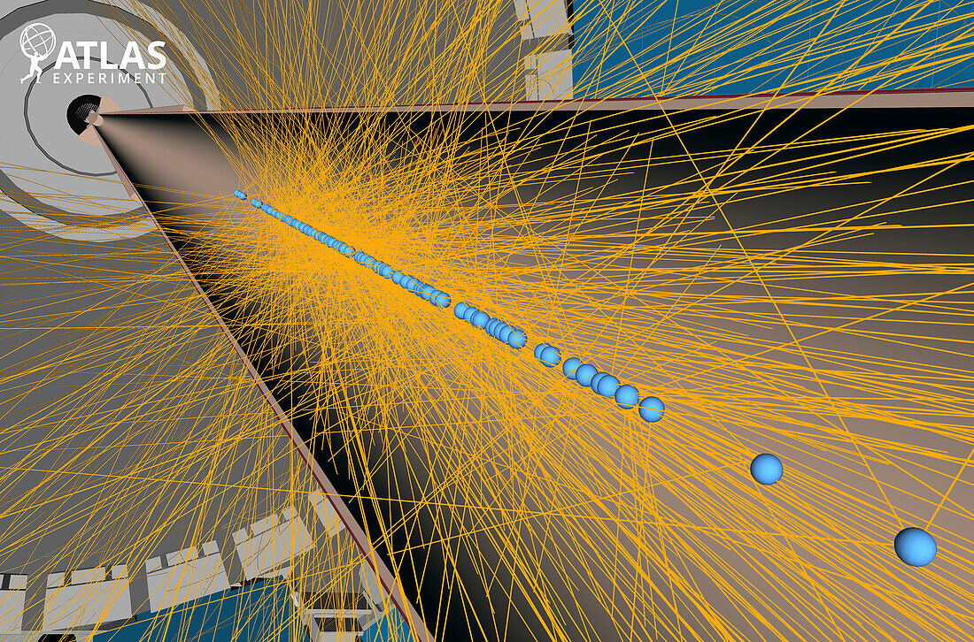 Simulation of top-antitop quark pair production, ATLAS detector