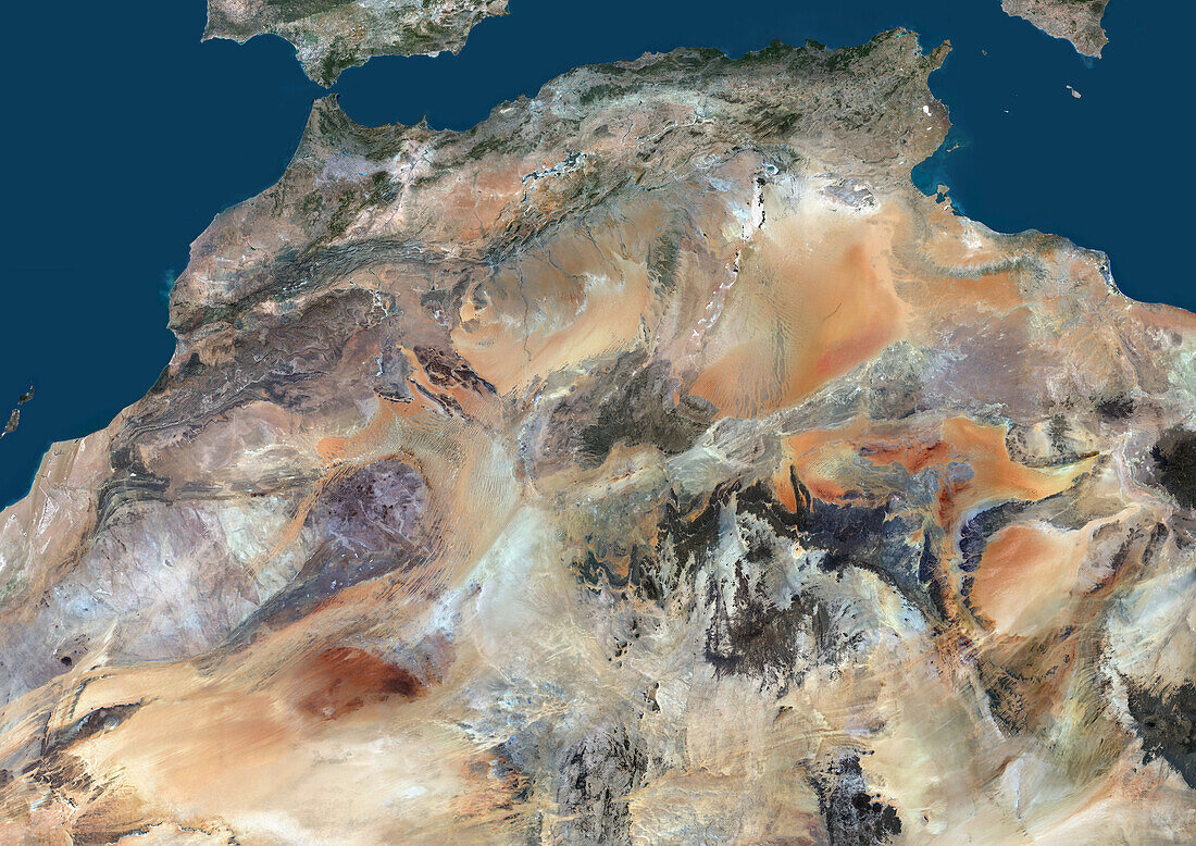 Northern Africa, satellite image
