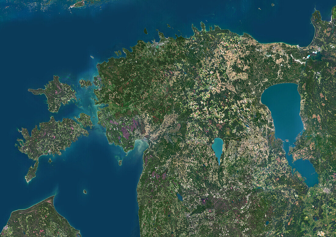 Estonia, satellite image
