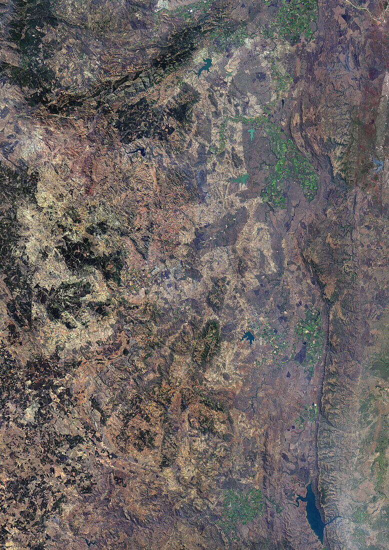 Eswatini, satellite image