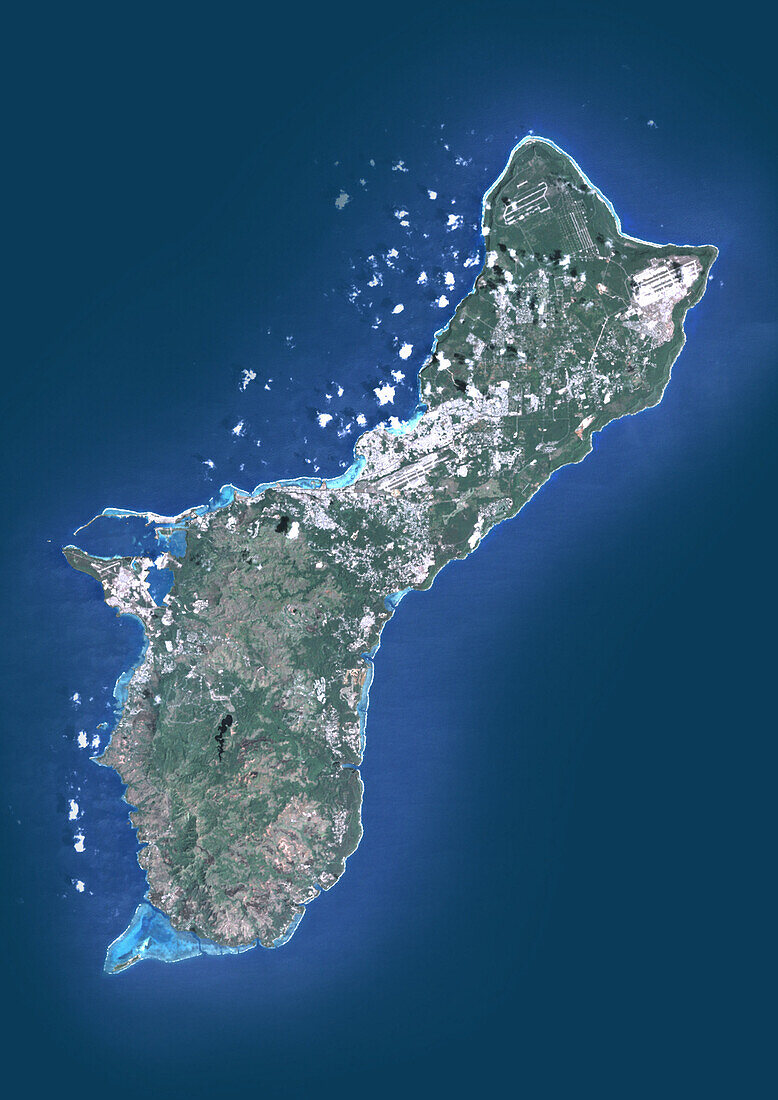 Guam, satellite image