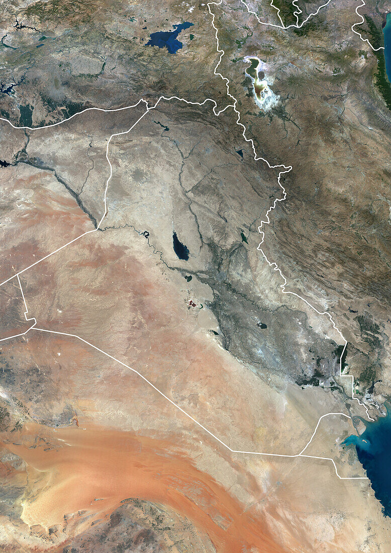 Iraq, satellite image
