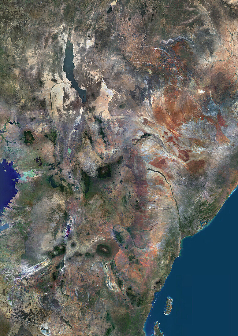 Kenya, satellite image