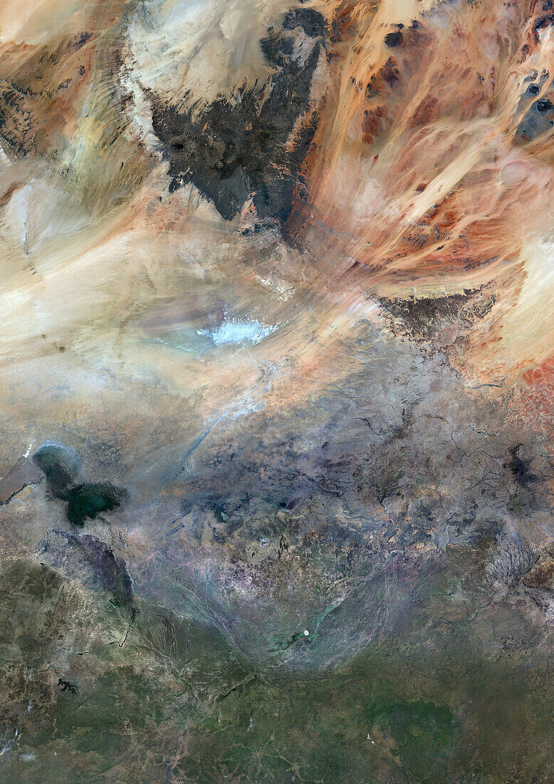 Chad, satellite image