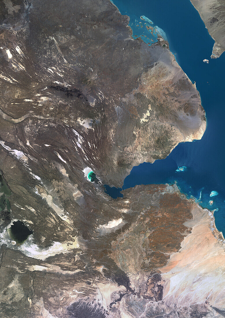 Djibouti, satellite image
